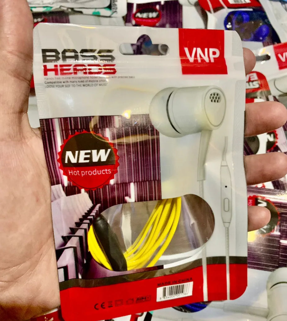 Super Bass Earphones with Noise Cancellation - High-Quality In-Ear Design